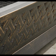 Dellonda 35" Rectangular Outdoor Fire Pit Antique Bronze Effect Dellonda - UK Camping And Leisure