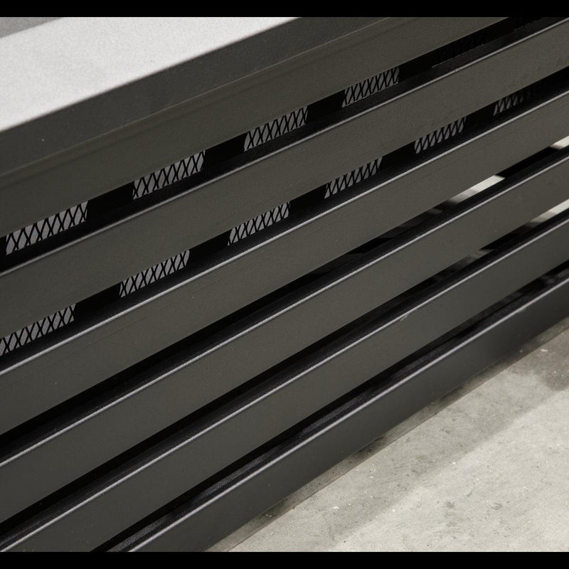 Dellonda 35" Square Outdoor Fire Pit Black Dellonda - UK Camping And Leisure