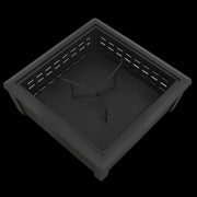 Dellonda 35" Square Outdoor Fire Pit Black Dellonda - UK Camping And Leisure