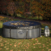 Dellonda 4-6 Person Inflatable Hot Tub Spa with Smart Pump - Rattan Effect Dellonda - UK Camping And Leisure