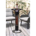 Dellonda Bistro Table with 1600W Heater - Black Stainless Steel Dellonda - UK Camping And Leisure