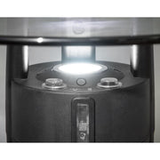 Dellonda Bistro Table with 1600W Heater - Black Stainless Steel Dellonda - UK Camping And Leisure