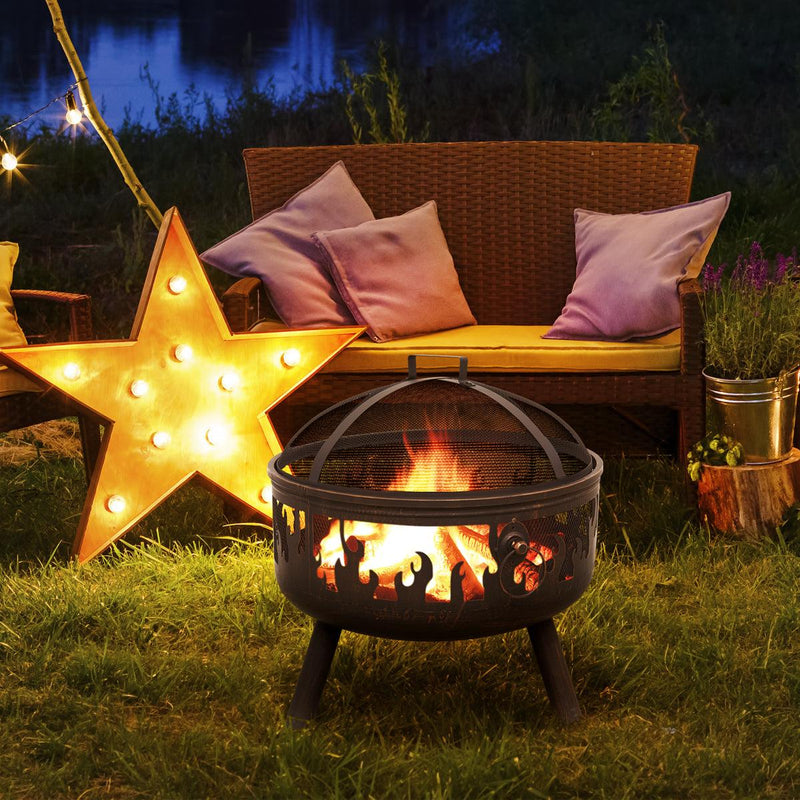 Dellonda Deluxe Outdoor Firepit Dellonda - UK Camping And Leisure