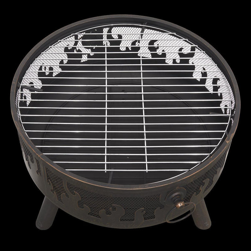 Dellonda Deluxe Outdoor Firepit Dellonda - UK Camping And Leisure