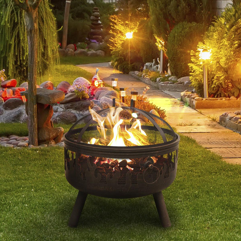 Dellonda Deluxe Outdoor Firepit Dellonda - UK Camping And Leisure