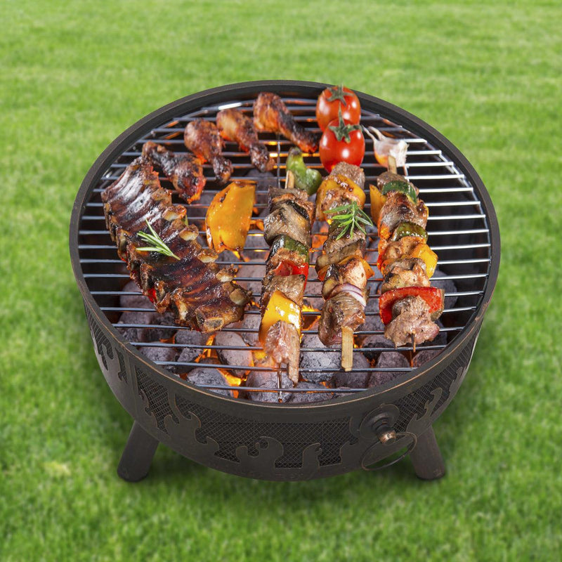 Dellonda Deluxe Outdoor Firepit Dellonda - UK Camping And Leisure