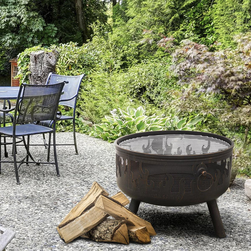 Dellonda Deluxe Outdoor Firepit Dellonda - UK Camping And Leisure