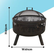 Dellonda Deluxe Outdoor Firepit Dellonda - UK Camping And Leisure