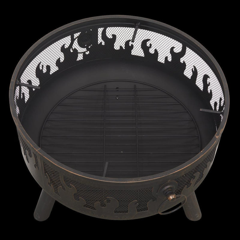 Dellonda Deluxe Outdoor Firepit Dellonda - UK Camping And Leisure