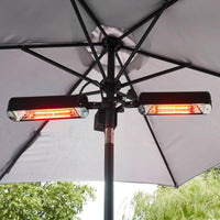 Dellonda Folding Parasol Patio Infrared Heater