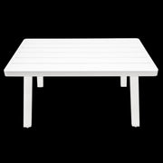 Dellonda Kyoto White 3 Piece Outdoor Garden Corner Sofa & Coffee Table Set Dellonda - UK Camping And Leisure