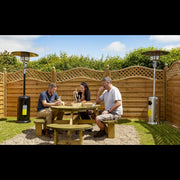 Dellonda Outdoor Garden Gas Patio Heater 13kW Commercial & Domestic Use Black Dellonda - UK Camping And Leisure