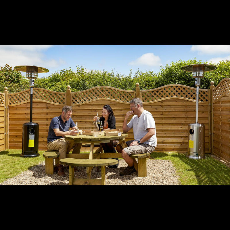 Dellonda Outdoor Garden Gas Patio Heater 13kW Commercial & Domestic Use Black Dellonda - UK Camping And Leisure