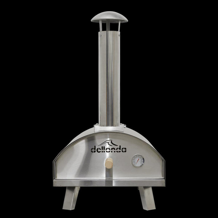 Dellonda Portable Wood-Fired Pizza Oven and Smoking Oven Stainless Steel UK Camping And Leisure