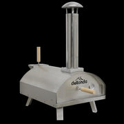 Dellonda Portable Wood-Fired Pizza Oven and Smoking Oven Stainless Steel Dellonda - UK Camping And Leisure