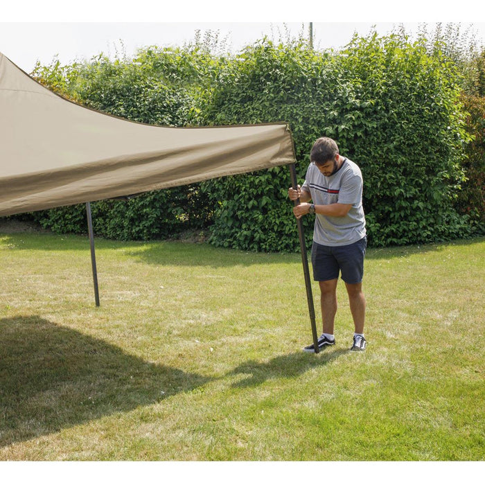 Dellonda Premium 3 x 3m Pop-Up Gazebo - Beige Dellonda - UK Camping And Leisure