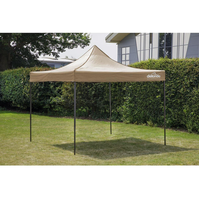 Dellonda Premium 3 x 3m Pop-Up Gazebo - Beige Dellonda - UK Camping And Leisure