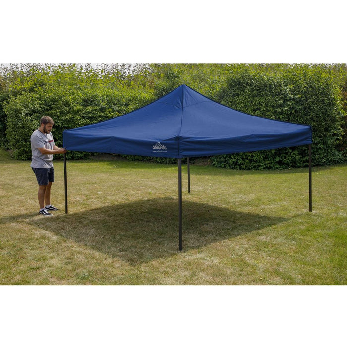 Dellonda Premium 3 x 3m Pop-Up Gazebo - Blue Dellonda - UK Camping And Leisure