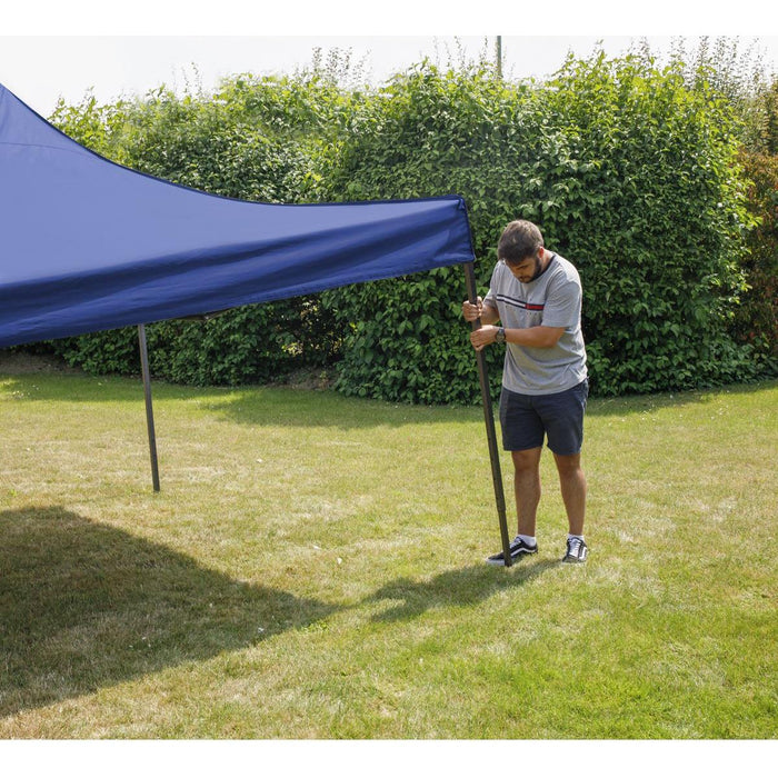 Dellonda Premium 3 x 3m Pop-Up Gazebo - Blue Dellonda - UK Camping And Leisure