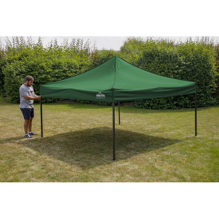 Dellonda Premium 3 x 3m Pop-Up Gazebo - Dark Green Dellonda - UK Camping And Leisure