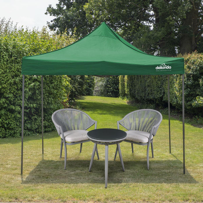 Dellonda Premium 3 x 3m Pop-Up Gazebo - Dark Green Dellonda - UK Camping And Leisure