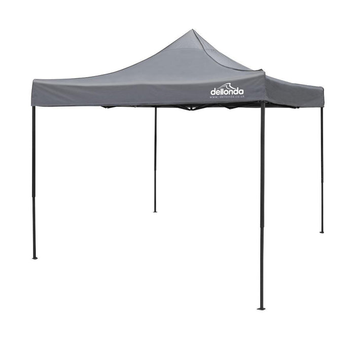 Dellonda Premium 3 x 3m Pop-Up Gazebo - Grey Dellonda - UK Camping And Leisure