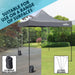 Dellonda Premium 3 x 3m Pop-Up Gazebo - Grey Dellonda - UK Camping And Leisure