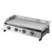 Dellonda 4 Burner Stainless Steel Portable Gas Plancha with Warming Rack 10kW Dellonda - UK Camping And Leisure