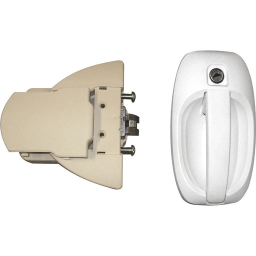 FAP Pro Tek Lock White (Right Hand) Caravan/Motorhome Part Nova - UK Camping And Leisure