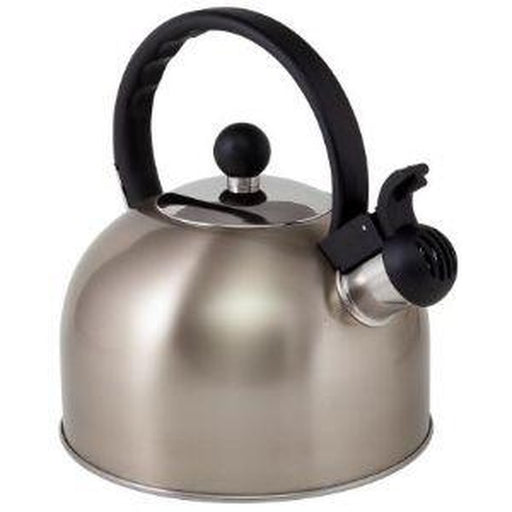 ViaMondo Stainless Steel Gas Hob 2 Litre Whistle Kettle - Soft Gold Via Mondo - UK Camping And Leisure