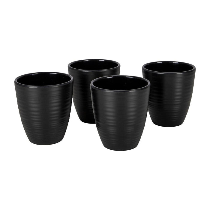 Bo-Camp Industrial Collection Mug Orville 4 Pieces Black Bo-Camp - UK Camping And Leisure