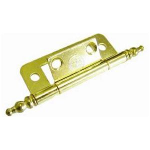 W4 Flush Hinge/Finials Brass (2) 37864 W4 - UK Camping And Leisure