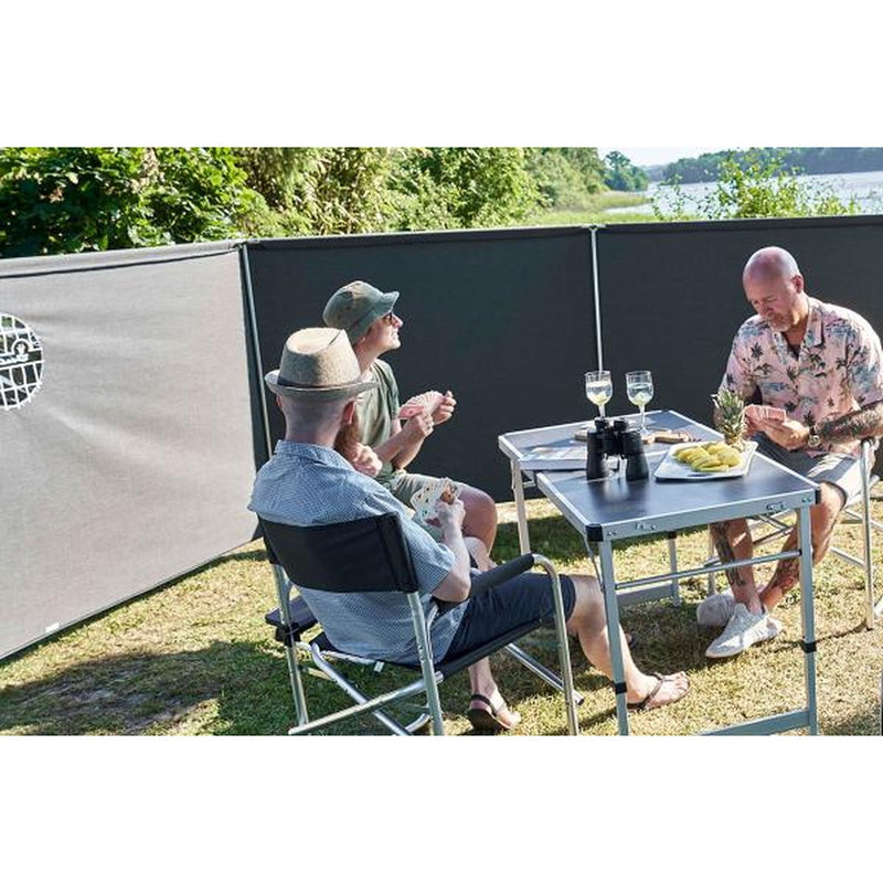 Isabella Lightweight Dark Grey Aluminium Folding Directors Chair Side Table | camping chair, camping table