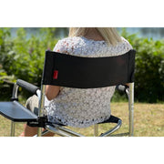 Isabella Lightweight Dark Grey Aluminium Folding Directors Chair Side Table | camping chair, camping table