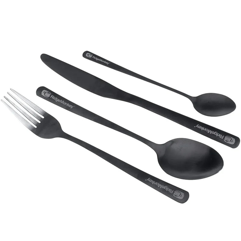 RidgeMonkey DLX Cutlery Set Four Pack RidgeMonkey - UK Camping And Leisure