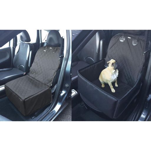 Dog Car Front Seat Cover Pet Safety Protector Hammock Waterproof Mat & Seatbelt UK Camping And Leisure