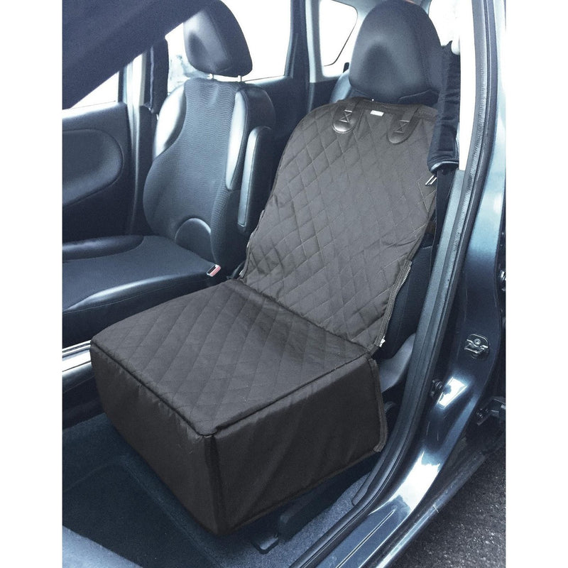 Dog Car Front Seat Cover Pet Safety Protector Hammock Waterproof Mat & Seatbelt Streetwize - UK Camping And Leisure