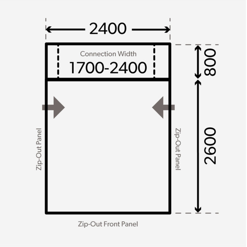 Dometic Rally AIR Pro 240 Inflatable Drive-away Awning, 2.4 m width Dometic - UK Camping And Leisure
