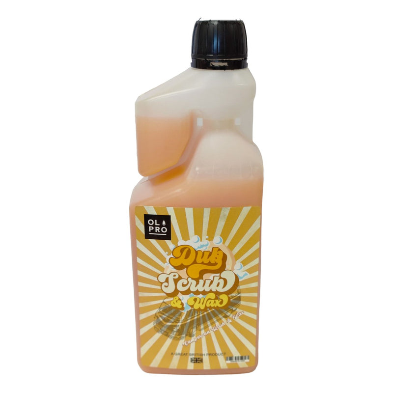 Olpro Dub Scrub Wash and Wax 1ltr Dosage Bottle Olpro - UK Camping And Leisure