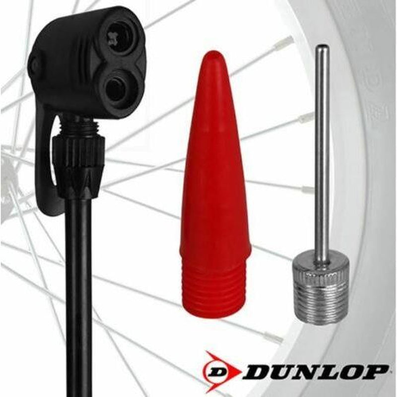 Dunlop Floor Bike Air Pump Stable Foot Car Football Inflatables 12Bar Presta Uk Dunlop - UK Camping And Leisure