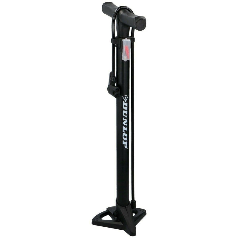 Dunlop Floor Bike Air Pump Stable Foot Car Football Inflatables 12Bar Presta Uk Dunlop - UK Camping And Leisure