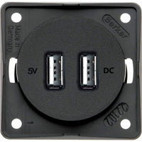 Berker Twin Usb Charging Point Anthracite 21238A