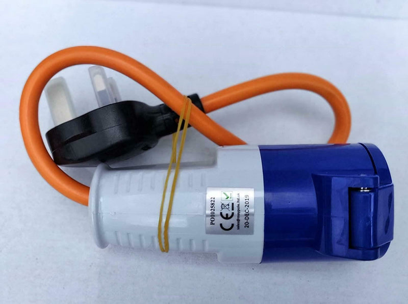 Maypole MP374B 230V 16A UK Site Hook Up Adapter Lead Caravan Camper Van 374b