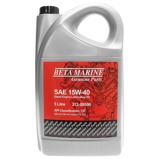 Beta Marine Engine Oil 5 Litre 15W-40 Beta Marine - UK Camping And Leisure