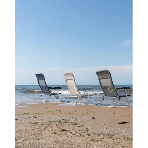 Crespo Beach Chair AL/223 Dark Blue Crespo - UK Camping And Leisure