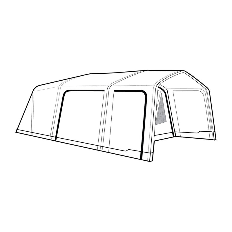 Outwell Boston 6 Air TC 6 Berth Four Room Tunnel Tent - View 14