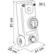 Fiamma Roll Tank 40 W (Waste) 08307-01- Fiamma - UK Camping And Leisure