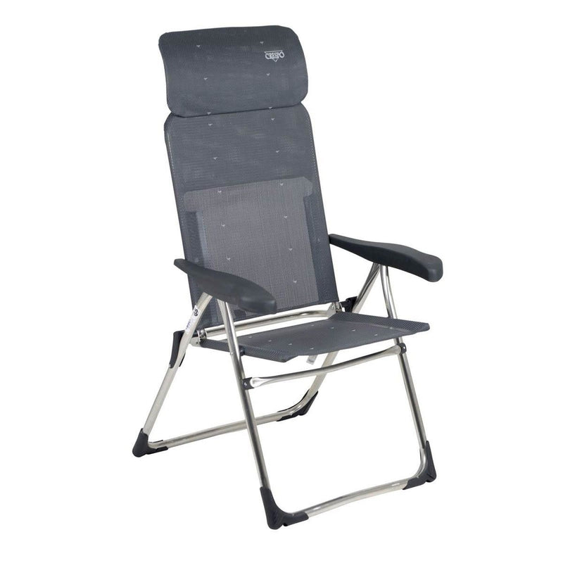 Crespo Chair AL/213 Compact Dark Grey Crespo - UK Camping And Leisure
