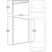 Vango 3m Sun Canopy Awning with Fibreglass Poles for Campers, Motorhomes Caravan Vango - UK Camping And Leisure