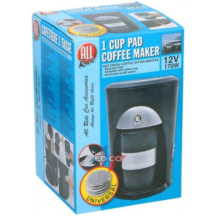12V Automatic Pod Coffee Maker – 170W Car Travel Coffee Machine with Mug Allride - UK Camping And Leisure